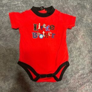 Red Little Brother Onesie